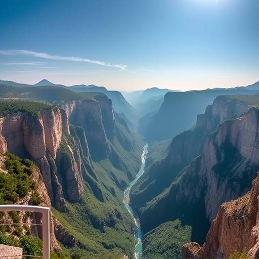 Panorama des Gorges du Verdon depuis un point de vue élevé