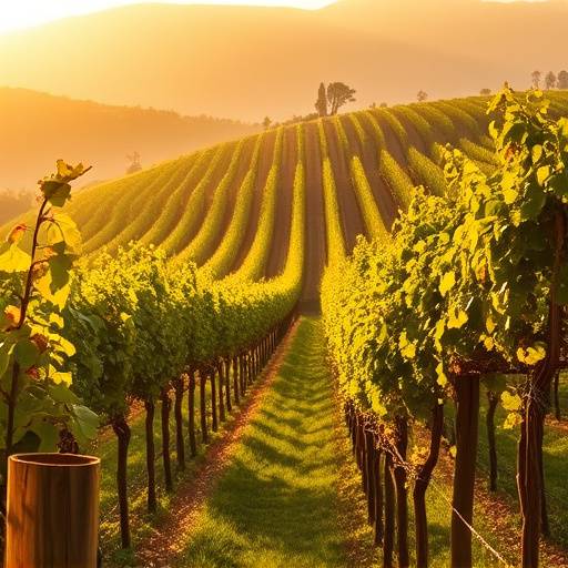 Vignoble luxuriant sous le soleil de Provence